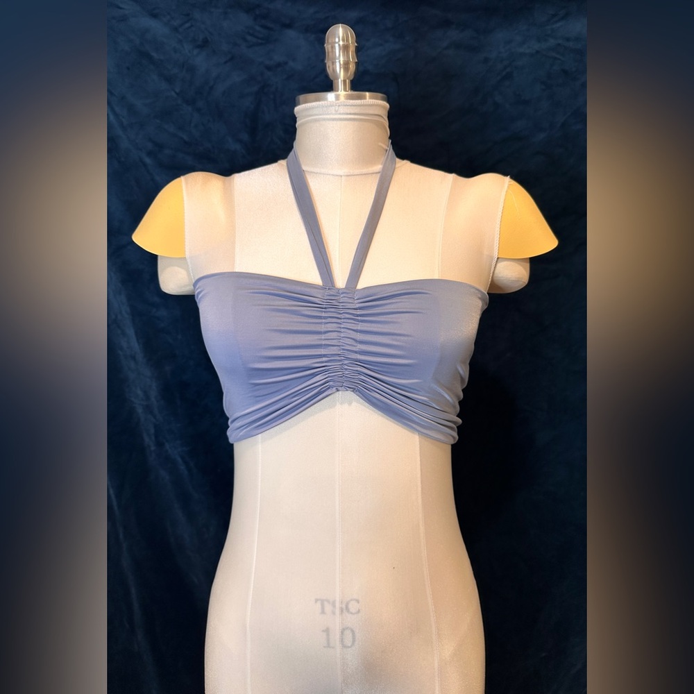 Sexy Blue Going Out Bando Top